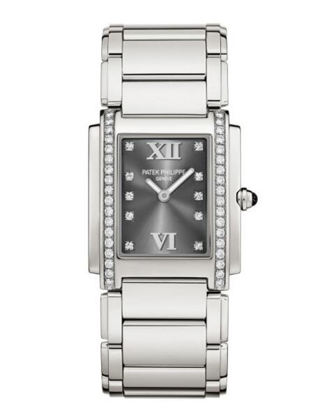 Replica Patek Philippe Twenty-4 Stainless Steel Gray Dial Watch 4910/10A-010 Price